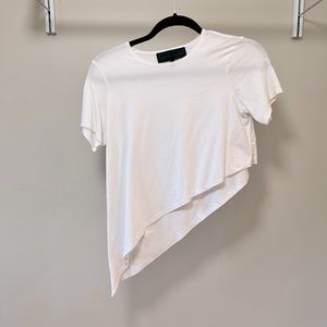 Kendall & Kylie Asymmetrical White T